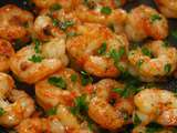 Pan-fried Shrimps with garlic and parsley