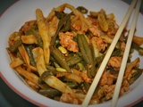 Spicy green beans with pork