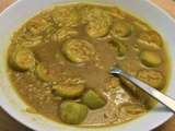 Zucchini-rice-cumin soup