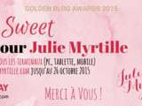 Blog Julie Myrtille participe au Golden Blog Awards 2015