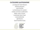 Shortlist Gastronomie Golden Blog Awards 2015