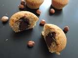 Muffins à la noisette et cœur chocolat