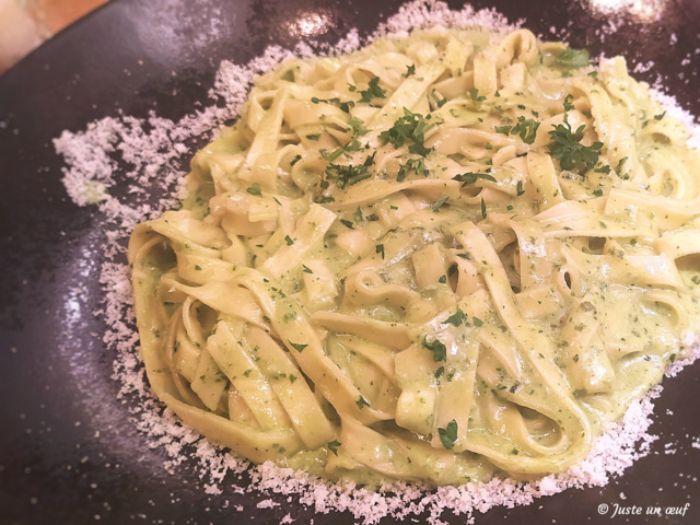 Cuillère apéritive rillettes de truite, pamplemousse, crème et wasabi -  Recette par Une aiguille dans l potage