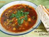 Soupe aux légumes et au poulet express (Chorba)