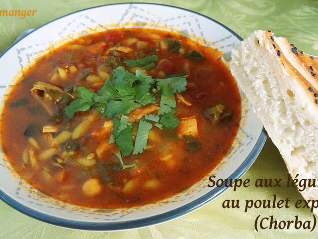 Recettes de Soupe aux legume et Poulet