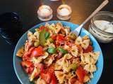 Farfalle with Tomatoes & chicken // Farfalle aux Tomates & poulet