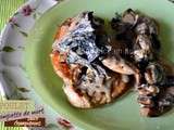 Aiguillettes poulet – Poulet aux champignons et sauce à l’estragon