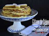 Chandeleur – gâteau de crêpes à la crème de calissons maison