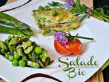 Salade bio – Omelette de légumes et partenariat box gastronomiz