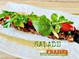 Salade fraise – Salade sucré-salé au confit de canard et fraises