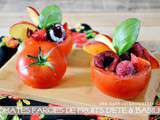 Tomates farcies – Entrée sucré-salé de tomates farcies aux fruits d’été