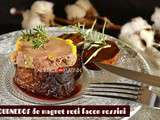 Tournedos de magret de canard rôti et foie gras mi-cuit façon Rossini