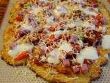Pâte à pizza au chou-fleur {cauliflower pizza crust}