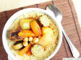Couscous algérien à ma façon {recette végétarienne facile avec de la patate douce et les Falafels Nat & Vie de e. Leclerc}