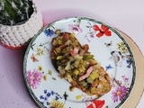 Bruschetta poireau oignon endive et lardons - Kamika cuisine