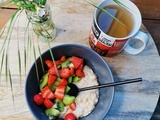 Porridge fraise-kiwi / Petit déjeuner - Kamika