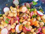 Salade de pois chiches, abricots grilles, salsa d'herbes - Kamika