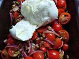 Salade de tomates marinées à la mozzarella - Kamika