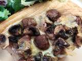 Tarte fine champignons munster au cumin - Kamika