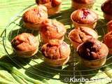 Muffins aux deux pitayas et aux fruit de la passion