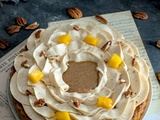 Tarte à la mangue et à la noix de pécan