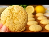 Biscuits au Citron Craquelés🍋🍪 5 Ingrédients