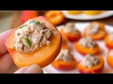 Bouchées Abricots à la Crème de Thon 🧡Recette 5 ingrédients / Entrée Minute