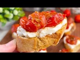 Bruschetta Rapide aux Tomates rôties & Feta Fouettée 🍅 | Un petit goût de vacances