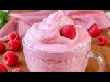 Mousse de Framboise : 2 ingrédients / Sans Gélatine, Sans Crème, Sans Sucre ! Dessert Minute