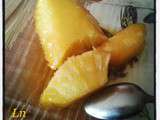 Ananas rôti caramélisé à la cassonade