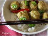 Défi recette.de : nouvel an chinois , boulettes de dinde thai curry coco