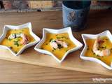 Foodista Challenge 36 : crème de potimarron aux langoustines