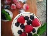 Foodista Challenge #9 : glace au yaourt à la grecque à la cardamome et myrtilles