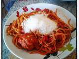 Spaghettis integrale aux boulettes de viande
