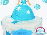 Gâteau anniversaire Princesse des neiges