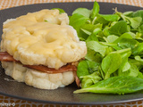 Burger de chou fleur au confit de canard