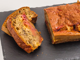 Cake aux betteraves rouges, orange et mozzarella