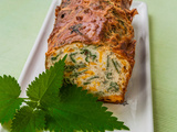 Cake aux orties et à la mimolette