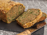 Cake aux rillettes de sardines, citron et épinards