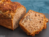Cake salé aux farines de petit épeautre et de châtaignes, aux noix et au Beaufort