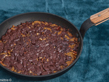 Cookie aux noisettes et chocolat, cuit à la poêle