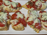 Escalopes de poulet à la mozzarella et aux tomates