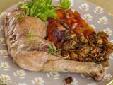 Estouffade de poulet aux cèpes et légumes de saison