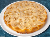 Gâteau renversé aux poires et aux noix