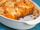 Gratin de patates douces aux boudins noirs