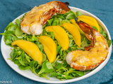 Langouste grillée au beurre blanc à la mangue