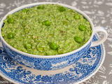 Pesto de petits pois et épinards