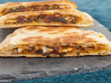 Pitas farcies aux lentilles façon arayes aux cerneaux de noix, épices, feta