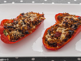 Poivrons farcis aux champignons et aux céréales