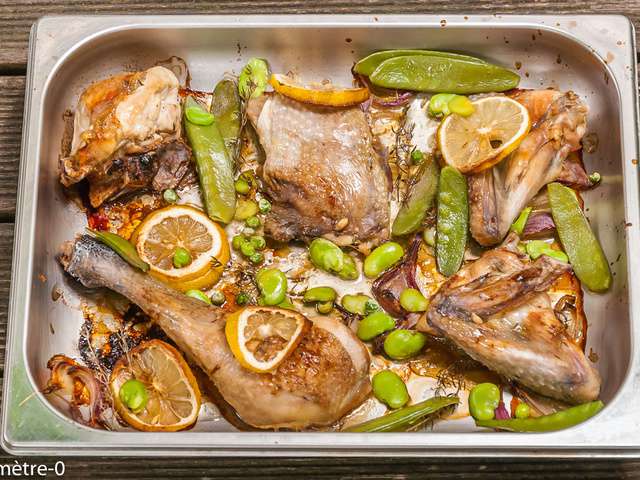Recettes de Poulet rôti et Légumes - 2
